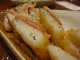 長いもと明太子のはさみ揚