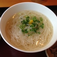 葱煮麺と二色丼