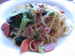 鎌倉野菜とアンチョビのスパゲッティ
