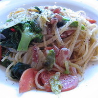 鎌倉野菜とアンチョビのスパゲッティ