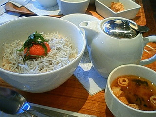 しらすと明太子どんぶり