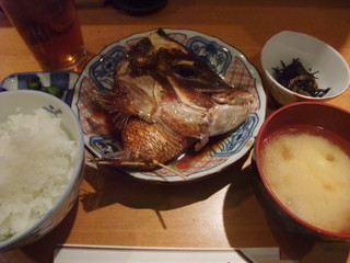 鯛のかぶと煮定食