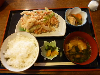 かき揚げ定食