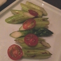 極太アスパラの塩焼き