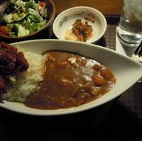 チキンカツカレーセット