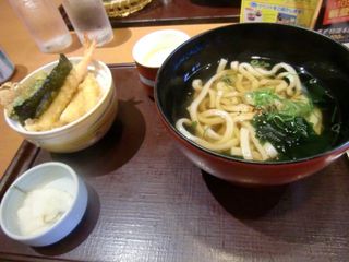 ミニ天丼ミニ麺セット