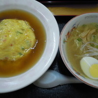 天津飯とラーメン
