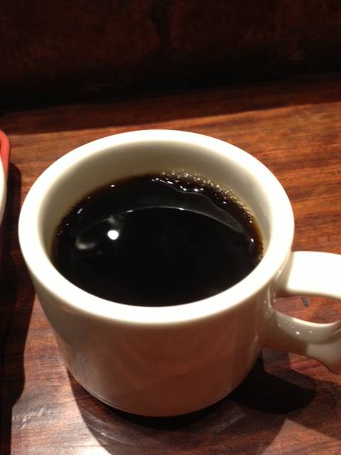 ランチサービスのコーヒー（ホット）