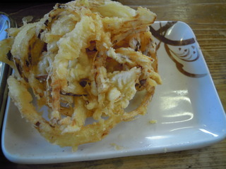 春菊とちくわの天ぷら