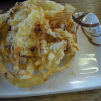 春菊とちくわの天ぷら