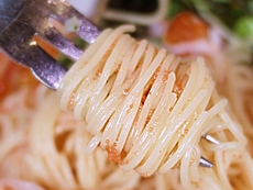 魚介と明太子の冷製カッペリーニ