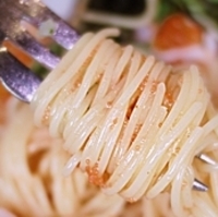 魚介と明太子の冷製カッペリーニ