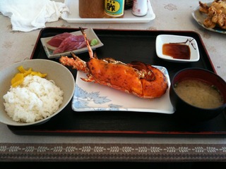 伊勢エビウニ焼き定食