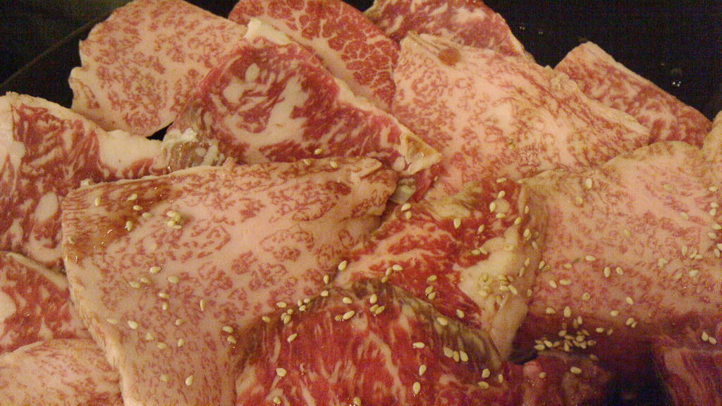 サーロインステーキ・塩タン、カルビ