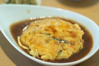 カニ玉　甘酢味