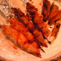 モンゴル風　大串焼き　牛板筋焼き