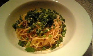 明太子と大葉の和風パスタ