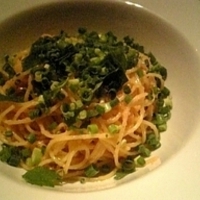 明太子と大葉の和風パスタ