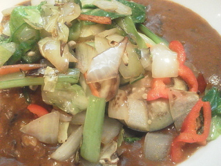 野菜炒めカレー