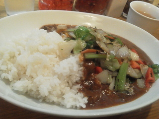 野菜炒めカレー