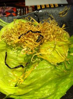 丸ごとレタス塩昆布サラダ