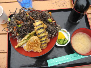 ひじき・野菜てんぷら定食