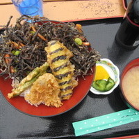 ひじき・野菜てんぷら定食