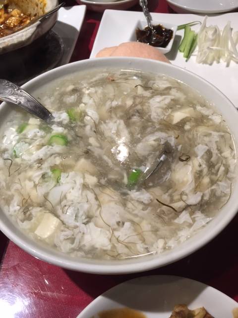 海鮮と豆腐のスープ