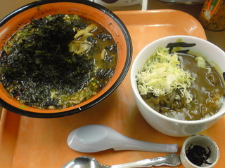 石炭ラーメン&ミニカレーセット