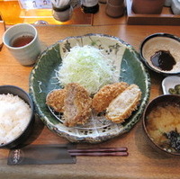 三元豚手ごねメンチかつ膳