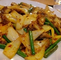 牛モツの四川風炒め