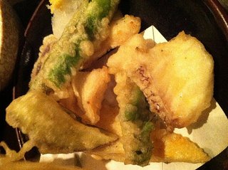 鯛と季節野菜の天ぷら