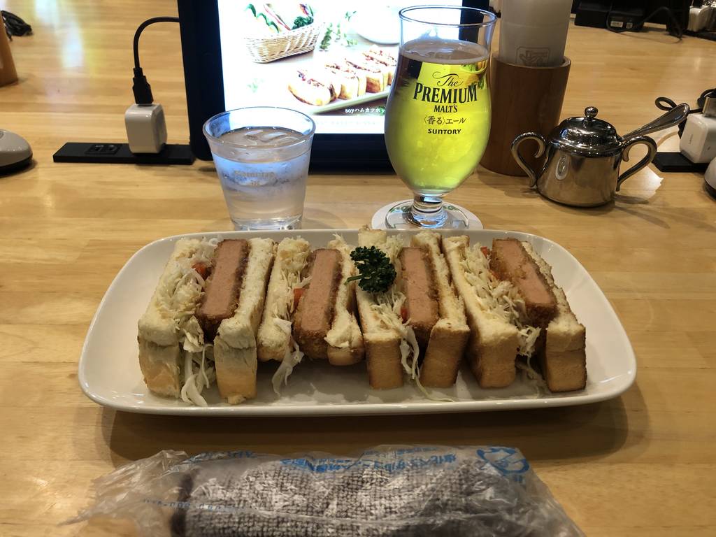 soyハムカツホットサンド