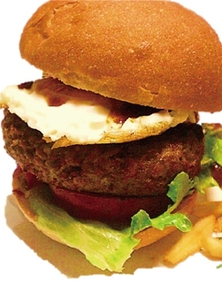 ビーラックスデミたまバーガー