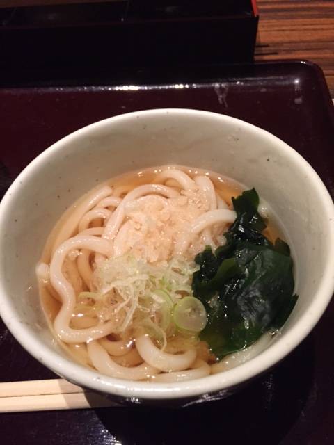 トントロ丼セットのうどん