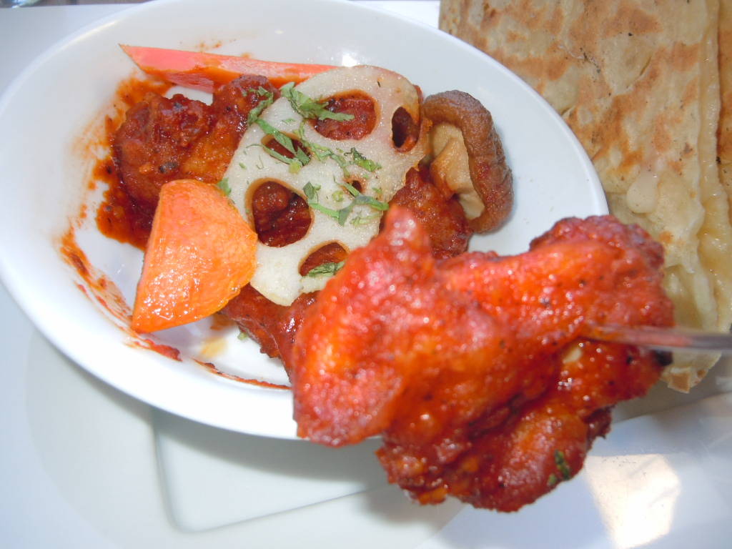 秋の根菜とチキンフライセット