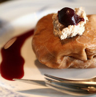 ダークチェリーとバナナマロンケーキ