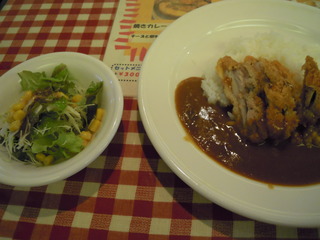 チキンカツカレーセット