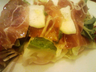 パルマ産生ハム  ルリアーノのサラダ