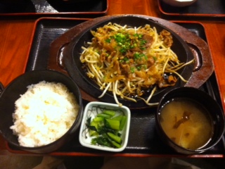 ランチ　しょうが焼き定食