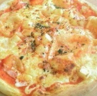 ベーコンのポテトのピッツァ