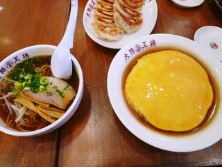 天津飯ラーメンセット