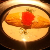 ウニとイクラのチーズオムレツ