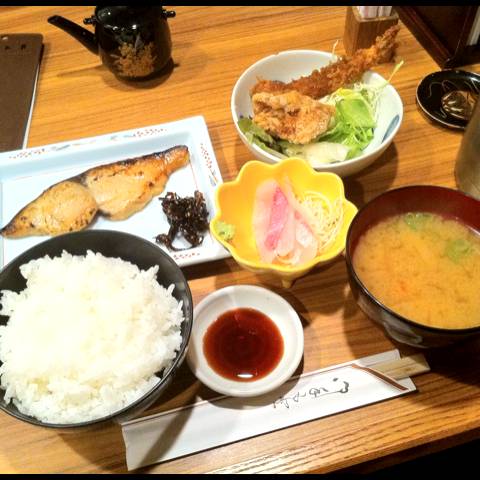 鰆の味噌漬け焼定食