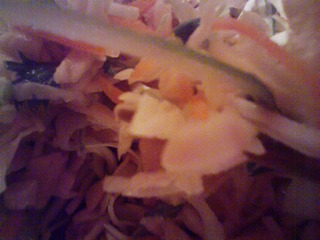 鶏肉とキャベツのあえもの