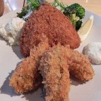 アジ・カキフライ定食