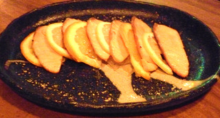 炙りサーモン柑橘風味