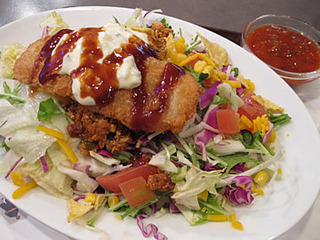 白身魚のフライのディッシュ