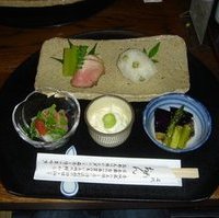 名代おめん　セットの料理つき
