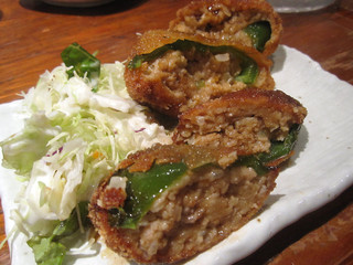 ピーマンの肉詰め揚げ